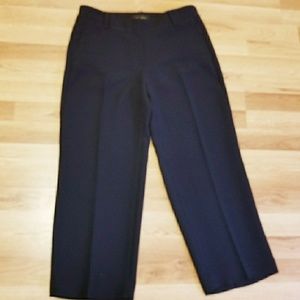 TALBOTS NAVY BLUE CAPRI DRESS PANTS. NWT!